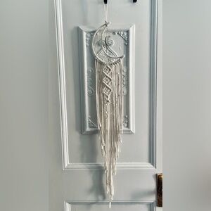 Crescent Moon Macrame Wall Hanging